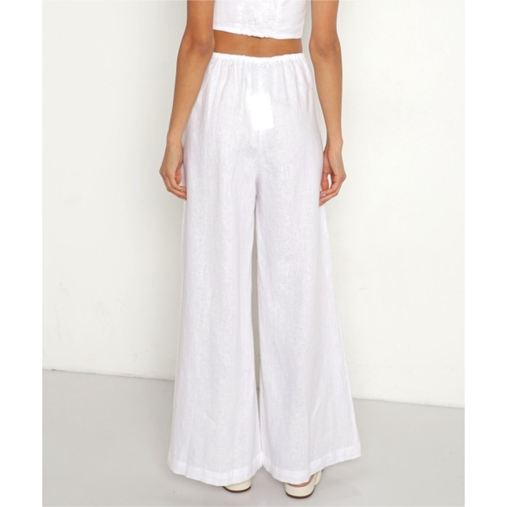Faithfull the Brand Solano pant in white, size XS - Picture 3 of 5